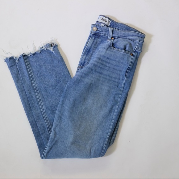 PAIGE Denim - PAIGE Women's Light Blue Cropped Jeans